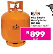 Alva 9Kg Empty Gas Cylinder G090