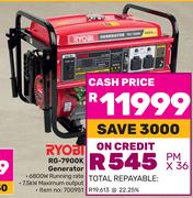 Ryobi RG-7900K Generator