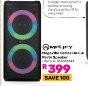 Amplify Megavibe Series Dual 4 Party Speaker