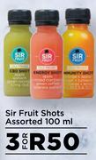 Sir Fruit Shots Assorted-For 3 x 100ml