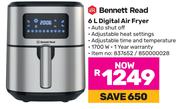 Bennett Read 6Ltr Digital Air Fryer