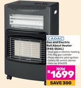 Cadac Gas And Electric Roll About Heater 945-Dual