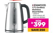 Kenwood 1.7Ltr Cordless Stainless Steel Kettle