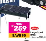 Metalix Large Steel Braai-Each
