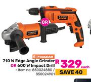 Fragram 710W Edge Angle Grinder Or 600W Impact Drill-Each