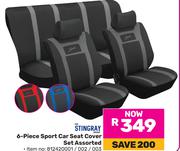The Stingray 6-Piece Sport Car Seat Cover Set Assorted