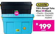 Addis Rough Tote Blue Or Black-110Ltr Each