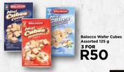 Balocco Wafers Cubes Assorted-For 3 x 125g