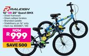 Raleigh 16" Or 20" Quest BMX-Each 