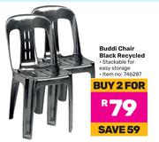 Buddi Chair Black Recycled-For 2