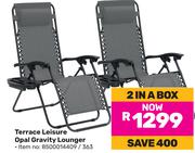 Terrace Leisure Opal Gravity Lounger-2 In A Box