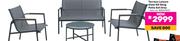 Terrace Leisure Steel KD Sling Patio Set (Grey)