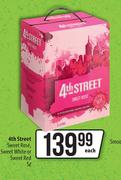 4th Street Sweet Rose, Sweet White Or Sweet Red-5L Each