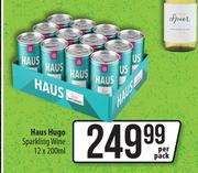 Haus Hugo Sparkling Wine-12 x 200ml Per Pack