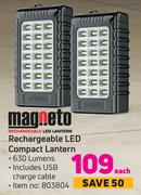 Magneto Rechargeable LED Compact Lantern-Each