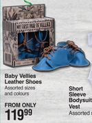 Kicoco Baby Vellies Leather Shoes Assorted Sizes & Colours