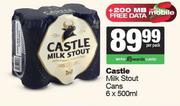Castle Milk Stout Cans-6 x 500ml