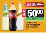 Coca Cola Or Schweppes-For 3 x 1L