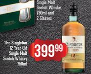 The Singleton 12 Year Old Single Malt Scotch Whisky-750ml