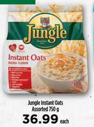Jungle Instant Oats Assorted-750g Each