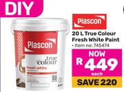 Plascon 20L True Colour Fresh White Paint