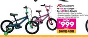 Raleigh 16" Or 20" Eclipse Boys Or Girls Bicycle-Each