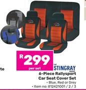 Stingray 6-Piece Rallysport Car Seat Cover Set-Per Set