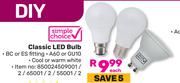 Simple Choice Classics LED Bulb-Each