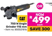 CAT 750W Angle Grinder 115mm