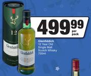 Glenfiddich 12 Year Old Single Malt Scotch Whisky-750ml Per Pack