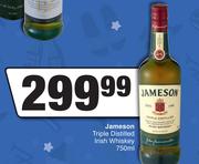 Jameson Triple Distilled Irish Whisky-750ml