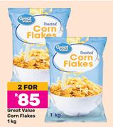 Great Value Corn Flakes-For 2 x 1Kg