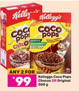 Kellogg's Coco Pops Chocos Or Original-For Any 2 x 500g