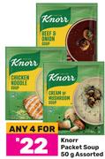 knorr Packet Soup Assorted-For Any 4 X 50g