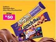 Cadbury Chocolate Bars 40g/48g/49g Assorted-For 5