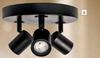 DH 5W 4000K Round 3 Light Spotlight Black