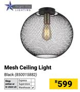 Bright Star Lighting Mesh Ceiling Light Black