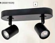 DH 4000K 2 Light Spotlight Int Str Black