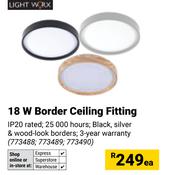Lightworx 18W Border Ceiling Fitting-Each