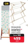 Primaries Ironing Board Or Clothes Dryer-Each