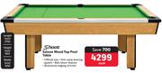 Shoot Saloon Wood Top Pool Table
