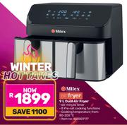 Milex 9Ltr Dual Air Fryer