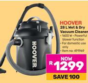Hoover 28Ltr Wet & Dry Vacuum Cleaner