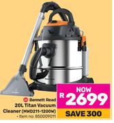 Bennett Read 20Ltr Titan Vacuum Cleaner MWD211-1200W