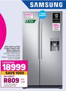 Samsung 554L Side By Side Fridge/ Freezer With Water Dispenser RS52N3B13S8.FA