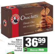 Bakers Choc Kits Or Romany Creams Biscuits Assorted-200g