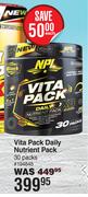 NPL Vita Pack Daily Nutrient Pack 30 Packs