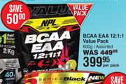 NPL BCAA EAA 12:1:1 Value Pack Assorted-600g Per Pack