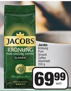 Jacobs Kronung Pure Ground Coffee Assorted-250g Each