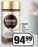 Nescafe Gold Coffee Assorted-200g Each